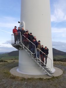 Visitors from dingle at Templederry Community Owned Wind Farm