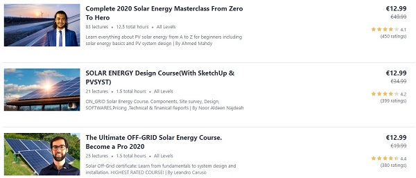 online renewable energy courses 